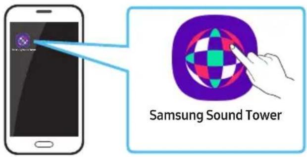 SAMSUNG MXST40B - Starten die Samsung Sound Tower-App - 1