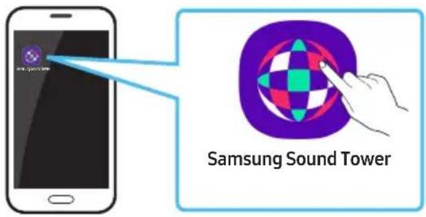 SAMSUNG MXST40B - Lancement de l'application Samsung Sound Tower - 1