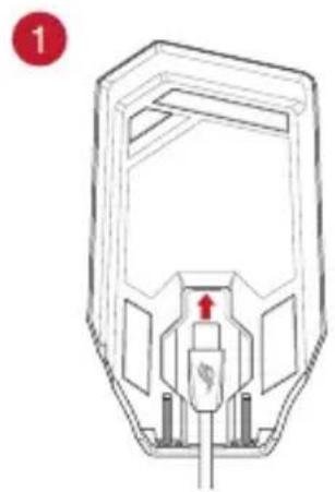ASUS ROG Spatha X - Setting up the wireless receiver/charging dock - 1
