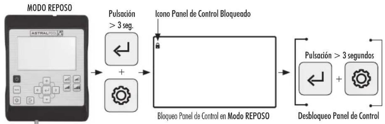 ASTRALPOOL Victoria Plus Silent - BLOQUEO DEL PANEL DE CONTROL - 2