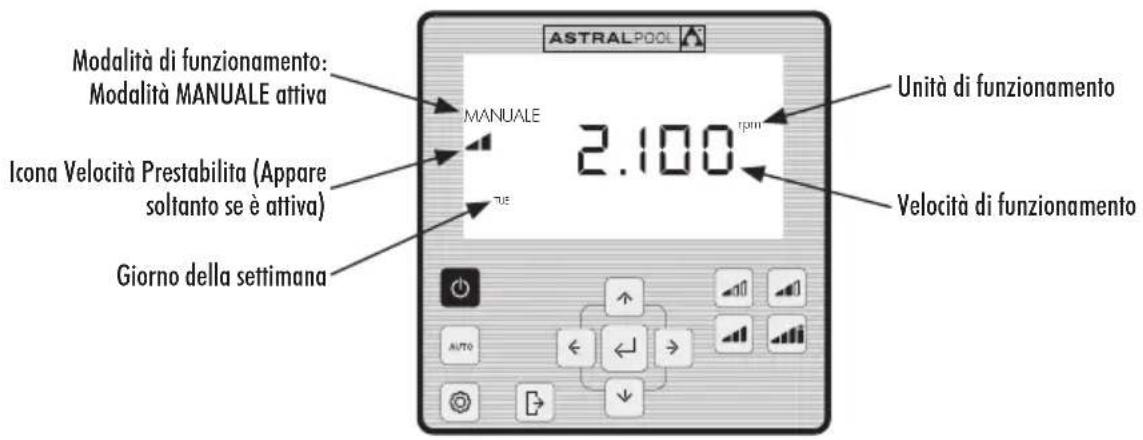 ASTRALPOOL Victoria Plus Silent - SCHERMO MODALITA MANUALE - 1