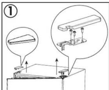 DANBY DBM187E1WDB - DOOR REVERSAL INSTRUCTIONS - 1