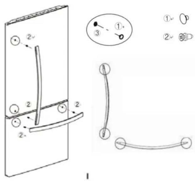 DANBY DBM187E1WDB - DOOR HANDLE INSTALLATION - 1