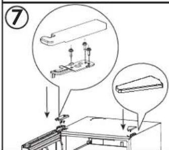 DANBY DBM187E1WDB - INSTRUCCIONES DE INVERSION DE PUERTA - 7
