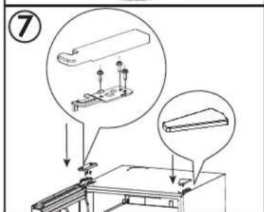 DANBY DBM187E1WDB - DOOR REVERSAL INSTRUCTIONS - 7