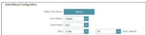 D-LINK Eagle Pro AI G415 - Configuration du redémarrage - 1