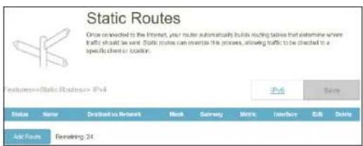 D-LINK Eagle Pro AI G415 - Routes statiques - IPv4 - 1