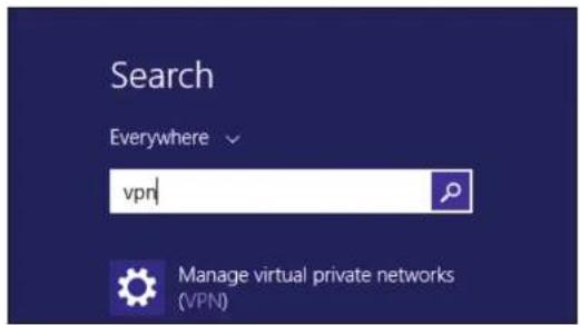 D-LINK Eagle Pro AI G415 - Windows 8,1/8 Instructions de configuration du VPN - 1