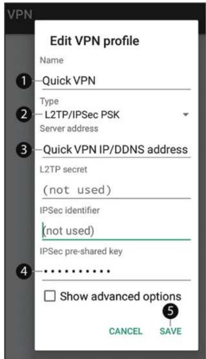D-LINK Eagle Pro AI G415 - Android Instructions de configuration du VPN - 4
