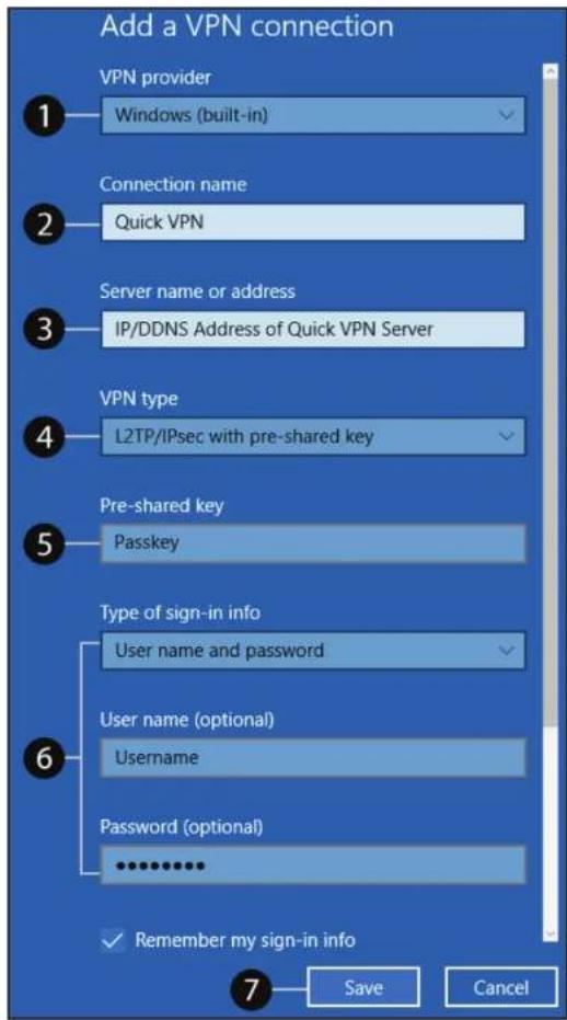 D-LINK Eagle Pro AI G415 - Windows 10 Instructions de configuration du VPN - 4