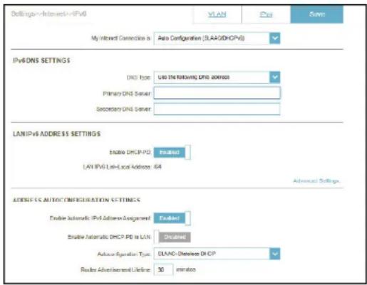 D-LINK G403 - IPv6 - Configuration automatique (SLAAC/DHCPv6) - 1