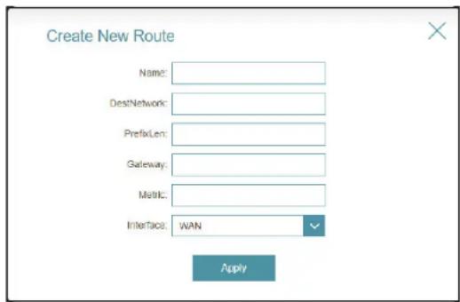 D-LINK G403 - Routes statiques - IPv6 - 2