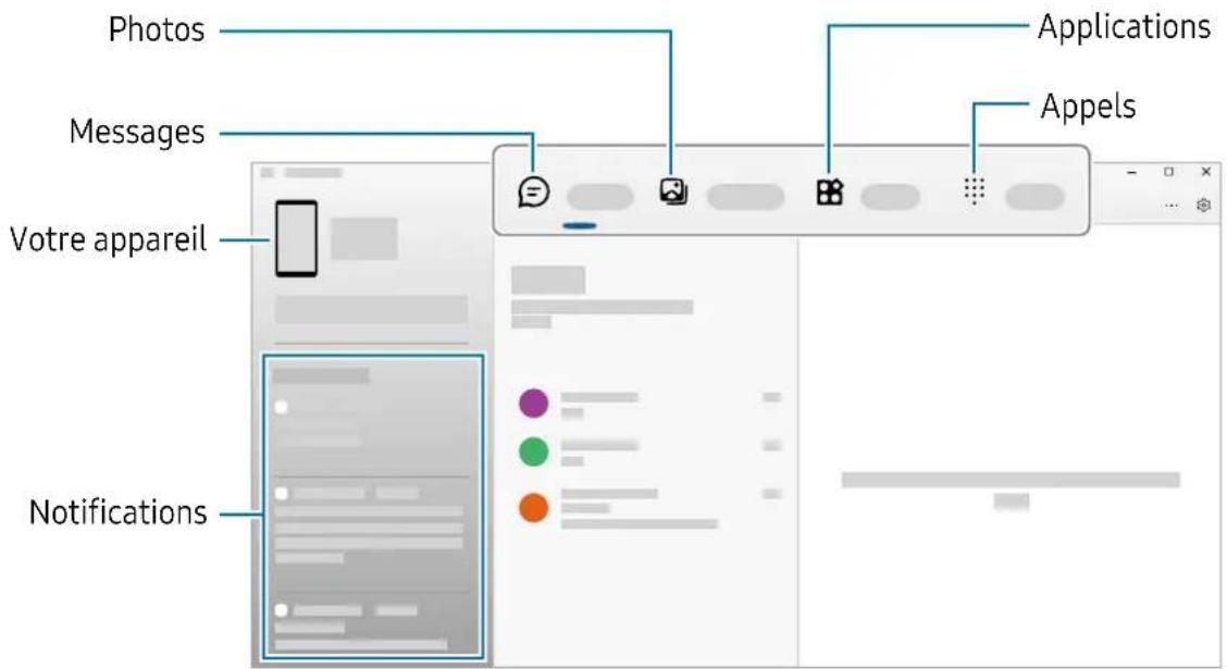 SAMSUNG Galaxy XCover 6 Pro - Afficher les données et les notifications de votre appareil mobile sur l'ordinateur - 1