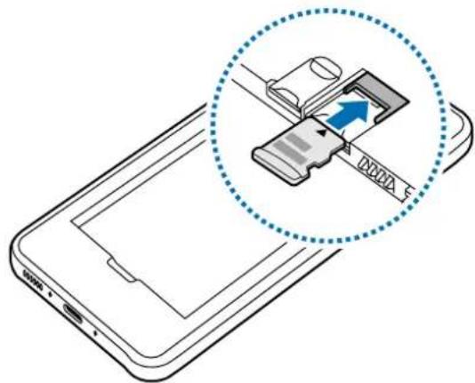 SAMSUNG Galaxy XCover 6 Pro - Installer une carte microSD - 1