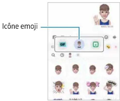 SAMSUNG Galaxy XCover 6 Pro - Utiliser des symboles AR Emoji dans une conversation - 1
