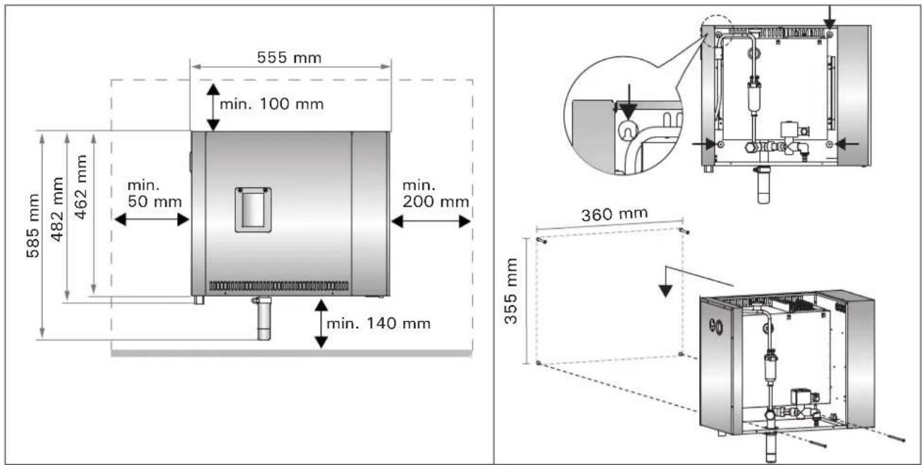 HARVIA HGP30 - Installationsort und Montage - 1