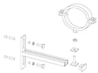 ASTRALPOOL Oslo - Soportes de tubería - 1