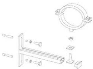 ASTRALPOOL Praga - Tubing supports - 1