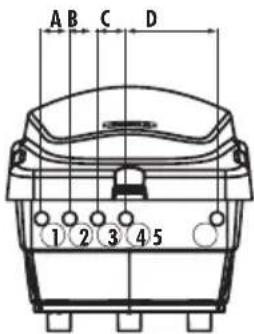 A B C D 1 2 3 4 5