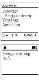 Burg Wächter SecuTronic B - Rendszergazda/Ujrarendezes menu - 4