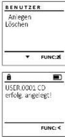 Burg Wächter SecuTronic B - Rendszergazda/Felhasznalo/Letrehozas menu - 1