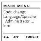Burg Wächter SecuTronic B - Meniul Administrator - 1