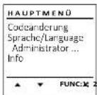 Burg Wächter SecuTronic B - Adminisztrator menu - 1