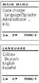 Burg Wächter SecuTronic B - Menu Taal/Language - 1