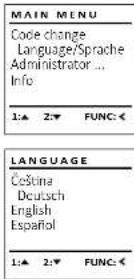 Burg Wächter SecuTronic B - Menu Jezyk/Language - 1