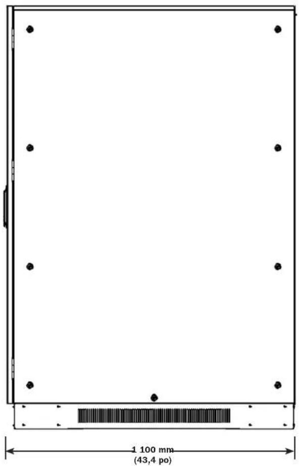 Tripp Lite BP240V100 - Dimensions pour BP240V65L, BP240V65L-NIB, BP240V100L, BP240V100L-NIB - 2