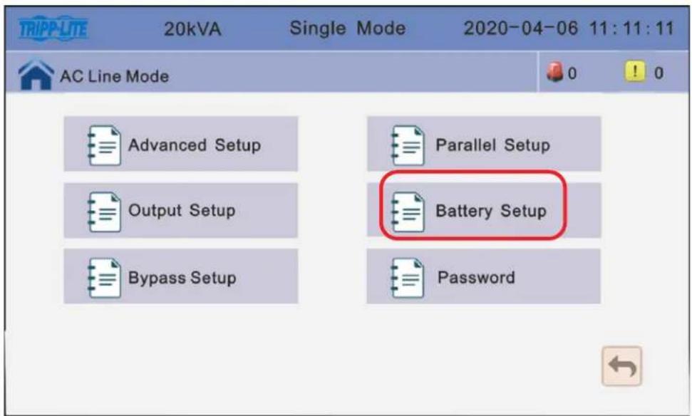 Tripp Lite BP240V100 - Réglage des batteries - 1