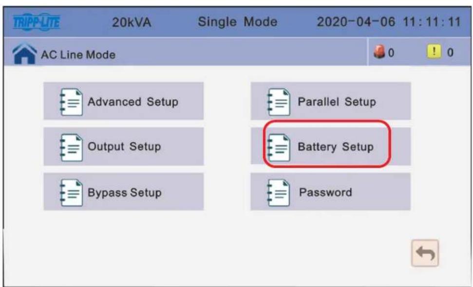 Tripp Lite BP240V100 - Configuración de la Bateria - 1