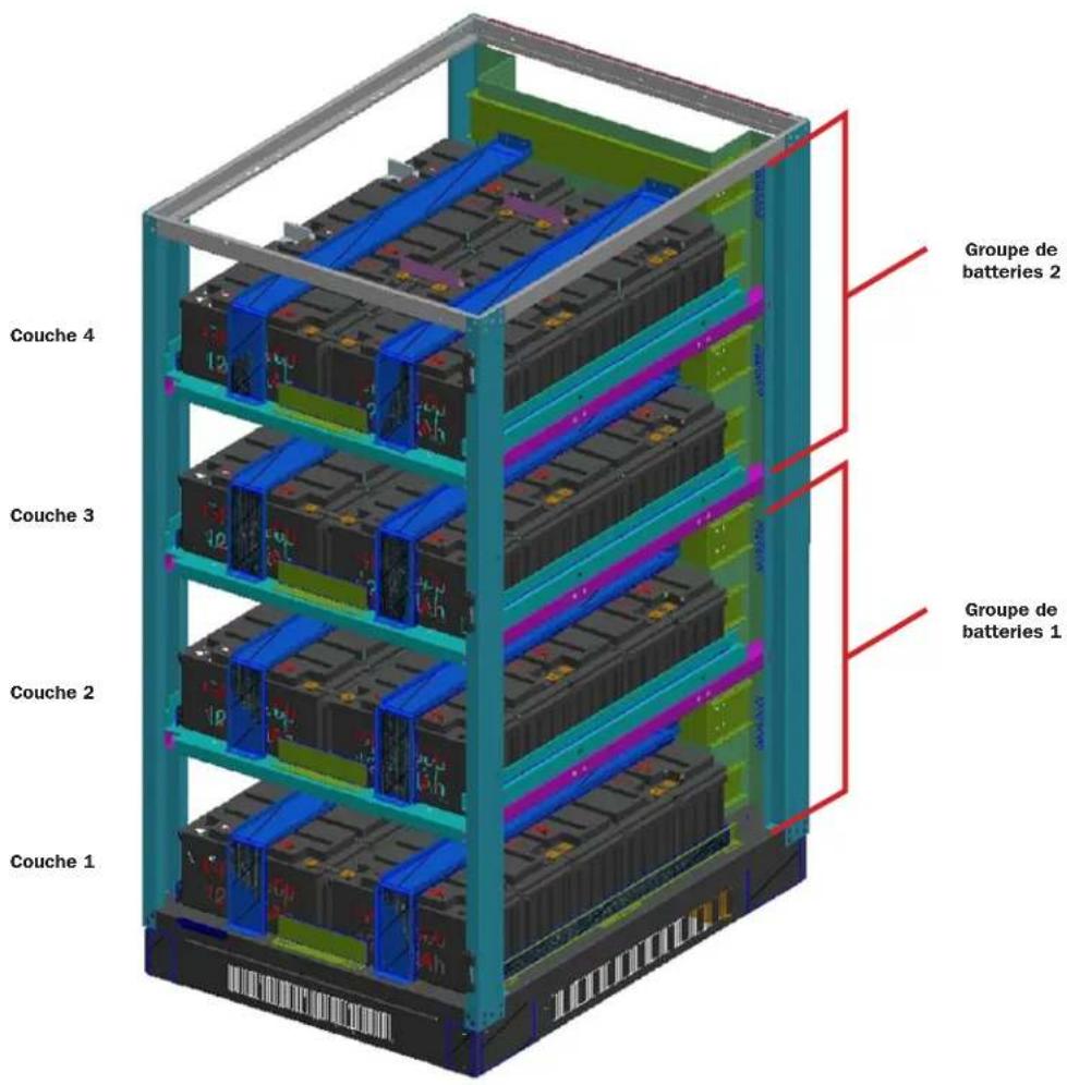 Tripp Lite BP240V100 - Installation et connexion des batteries - 1