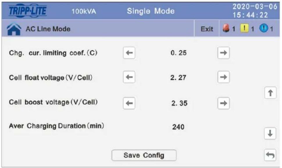 Tripp Lite BP240V100 - Step 5: Setting Aver Changing Duration (min) - 1