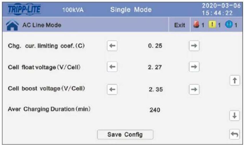 Tripp Lite BP240V09NIB - Paso 5: Configuración de la Duración Promedio de Carga (min) - 1