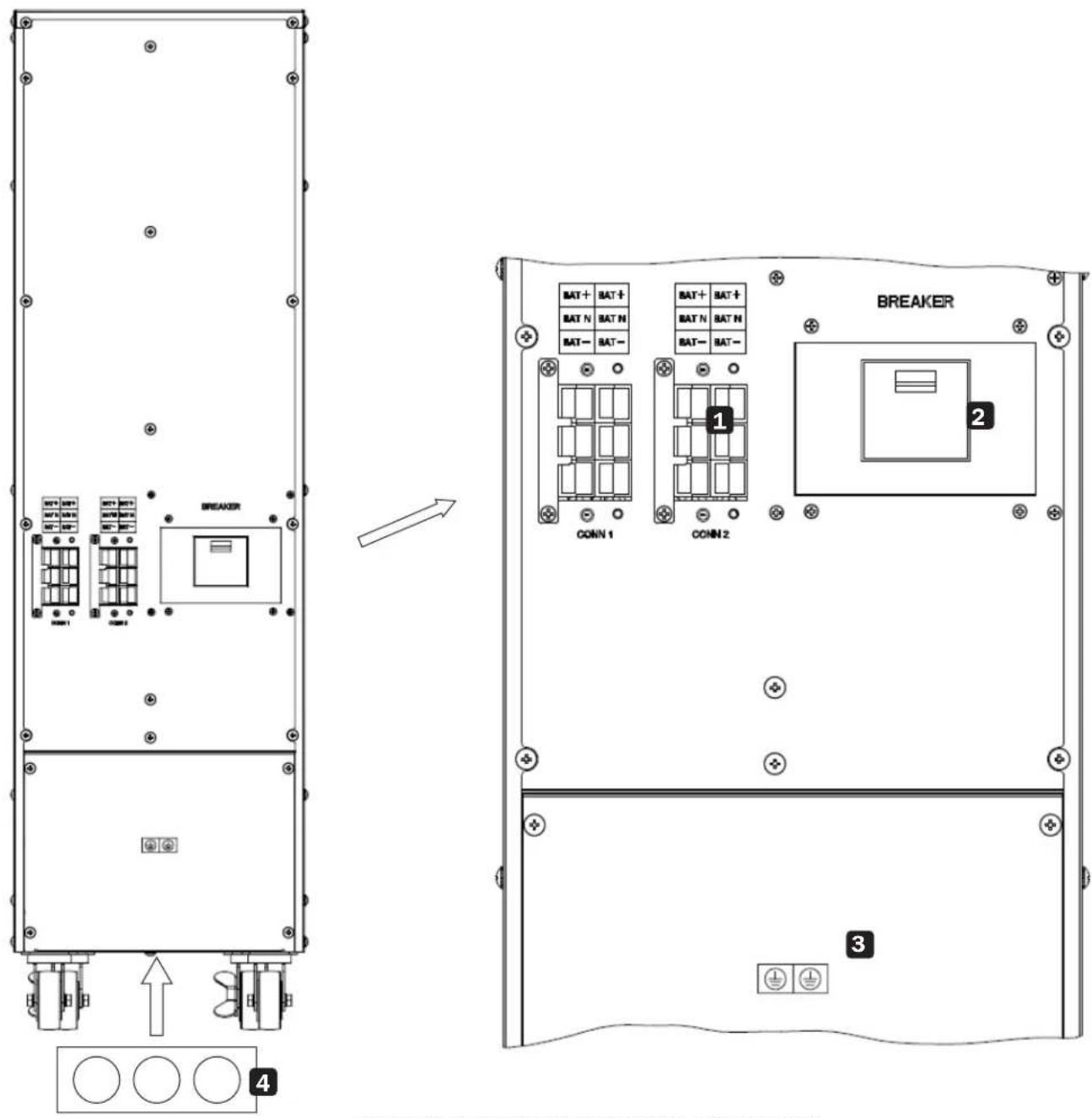 Tripp Lite BP240V09NIB - Données mécaniques - 1