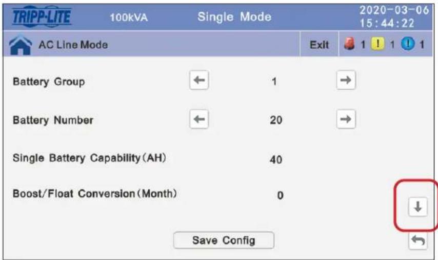Tripp Lite BP240V09K - Paso 3: Configuración de la Capacidad de Una Sola Batería (Ah) - 1