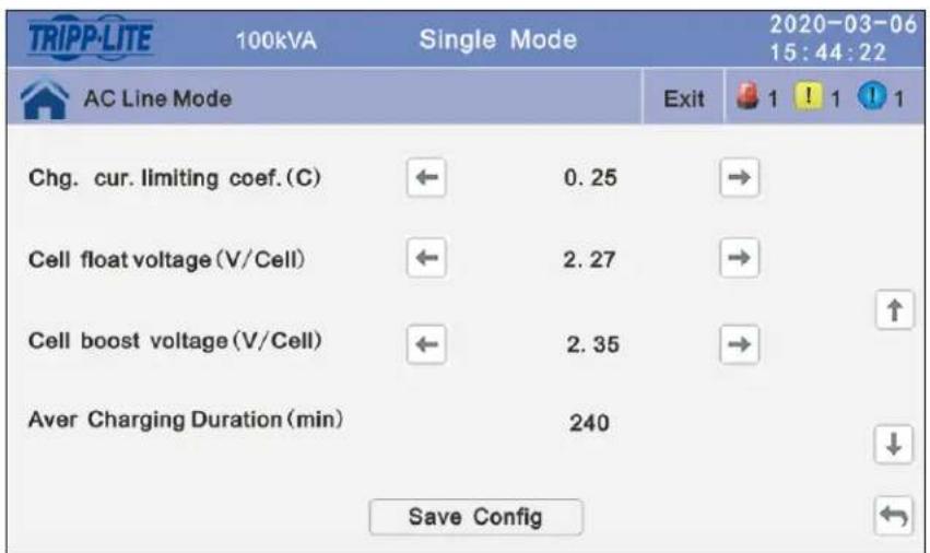 Tripp Lite BP240V09K - Step 5: Setting Aver Changing Duration (min) - 1
