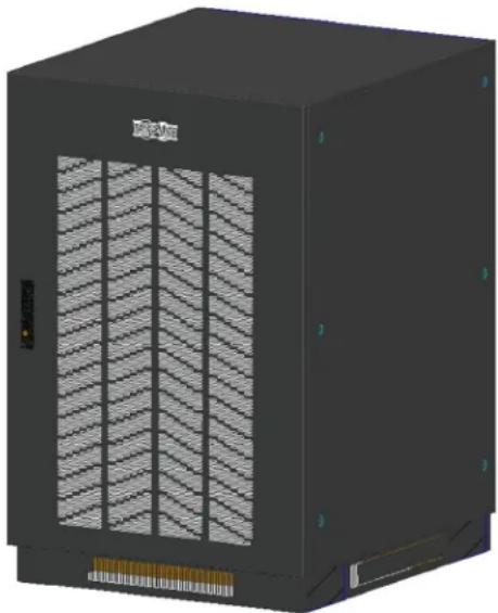 Tripp Lite BP240V65LNIB - Conexiones del Gabinete de Baterías: Modelos BP240V65, BP240V65-NIB, BP240V100 y BP240V100-NIB - 1