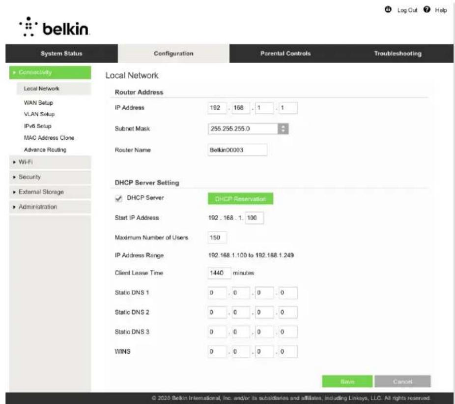 BELKIN RT3200 - Βασικές ρυθμίσεις router - 1
