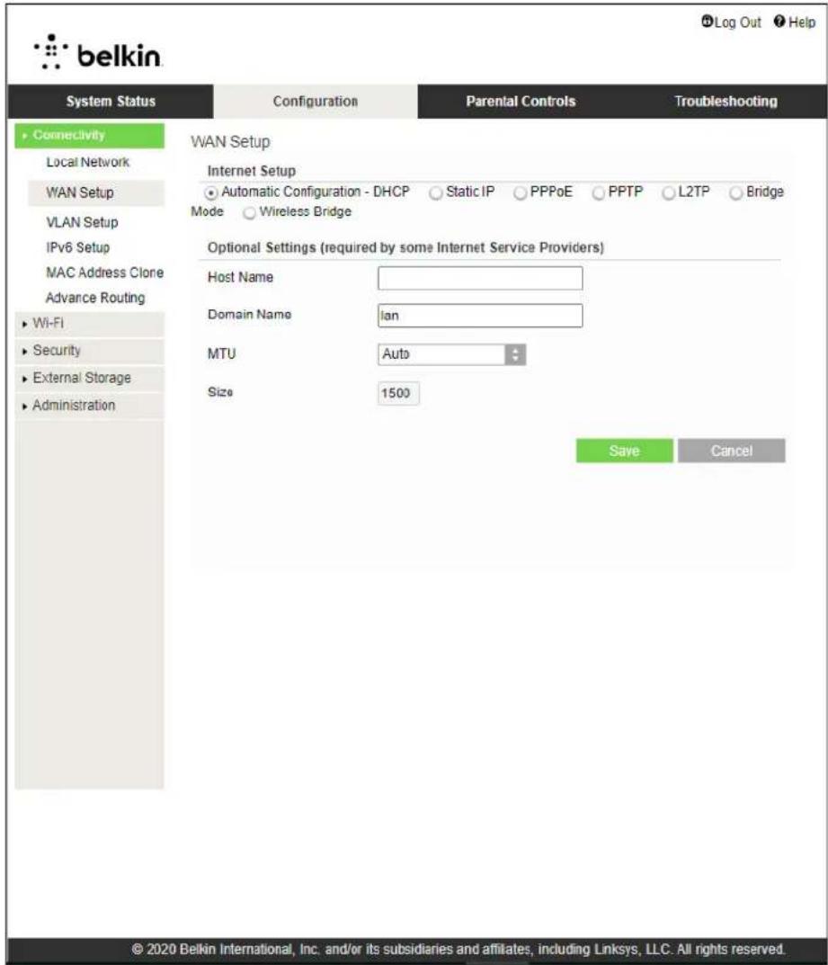 BELKIN RT3200 - Instalación de internet - 1