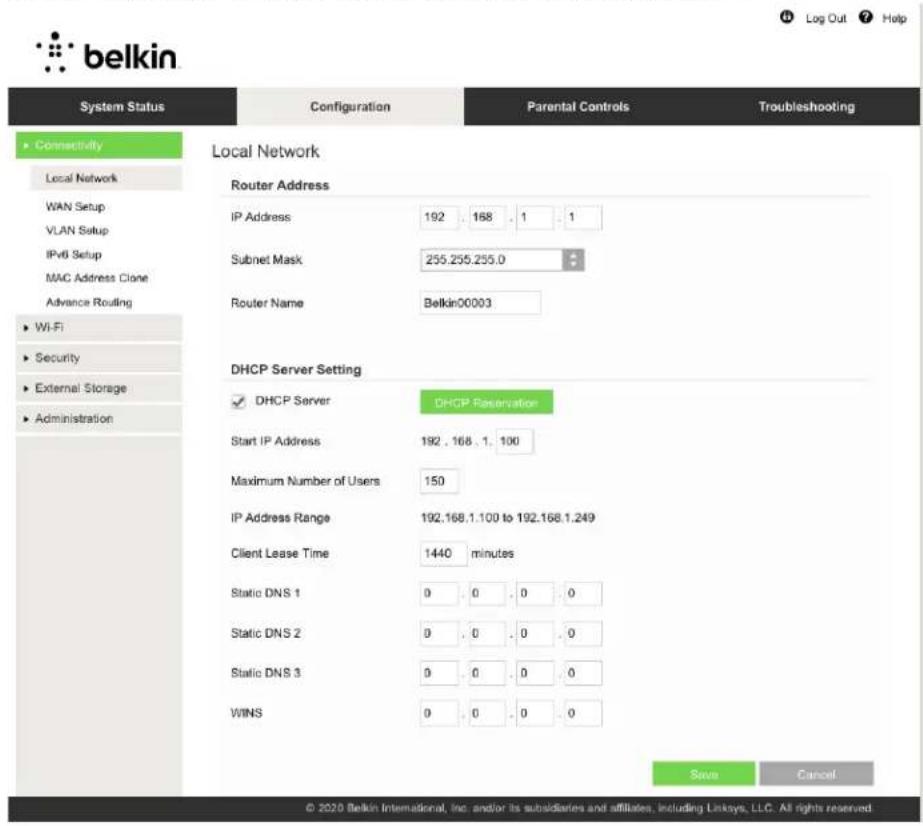 BELKIN RT3200 - Temel Yönlendirici Ayarları - 1