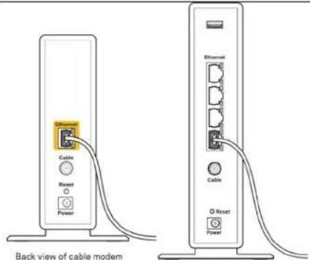 BELKIN RT3200 - Melding om at Internett-kabelen ikke er koblet til - 2