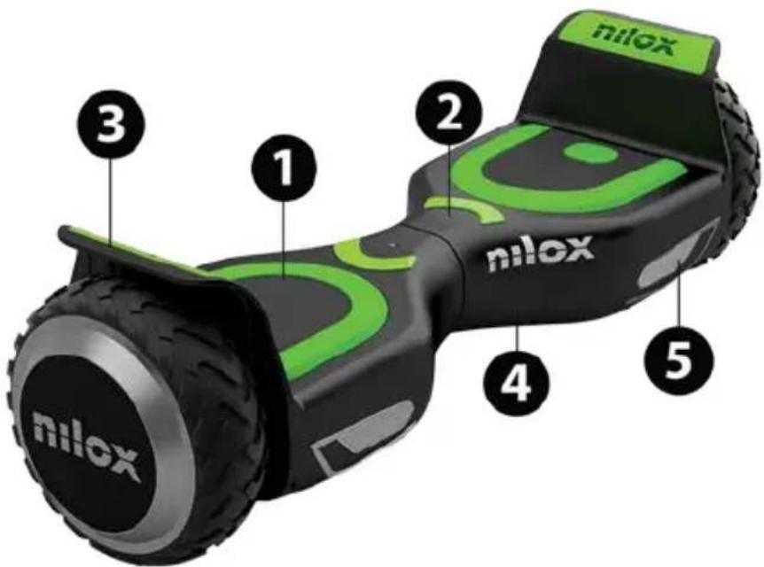 NILOX DOC 2 Plus - DOC 2 BALANCE SCOOTER: BESCHREIBUNG - 1