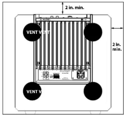 JL Audio ESub - SPECIAL CONSIDERATIONS FOR BUILT-IN INSTALLATIONS - 1