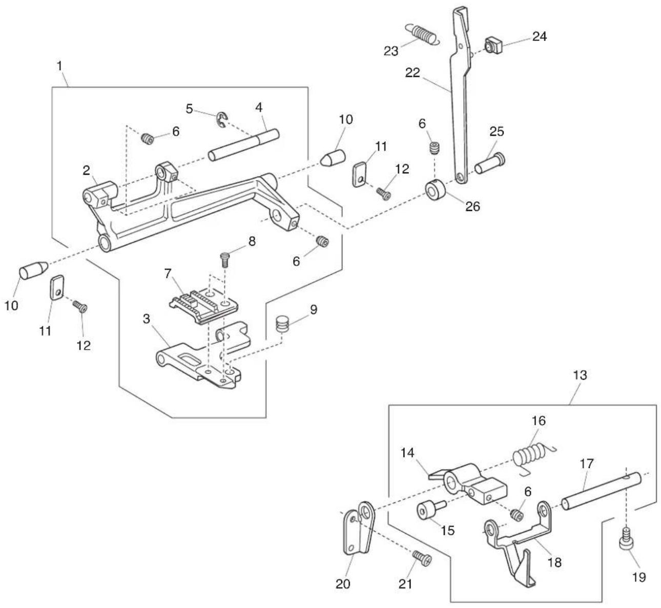 JANOME 1522DG - PARTS LIST - 1