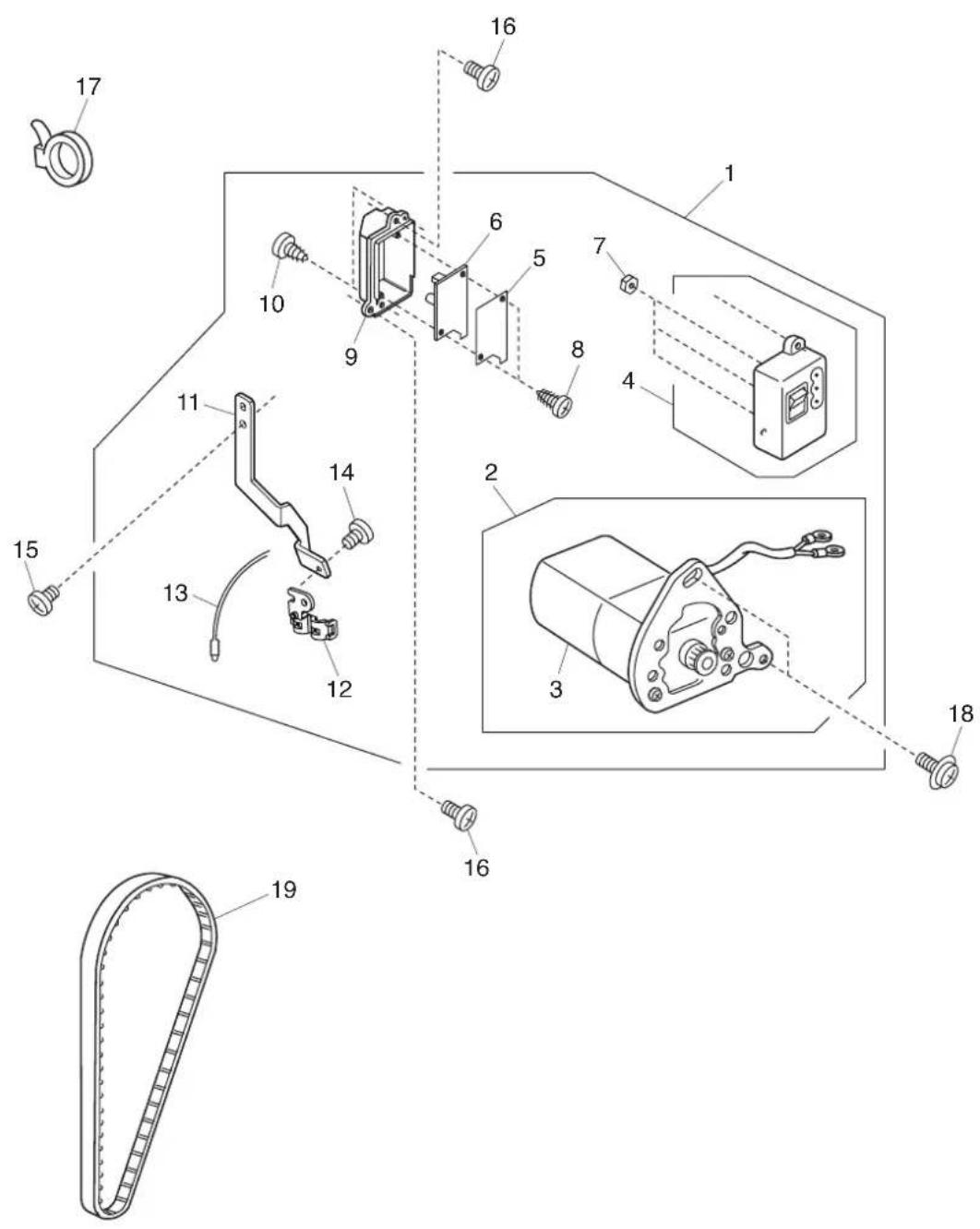 JANOME 1522DG - PARTS LIST - 2