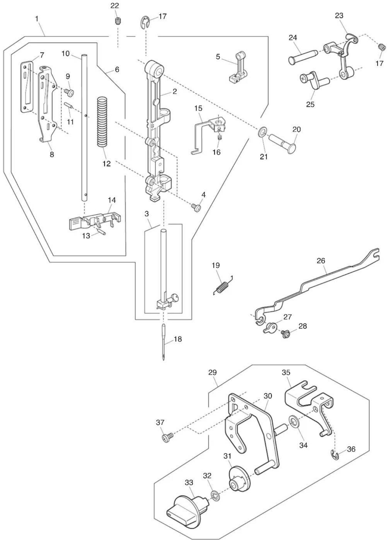 JANOME 1522DG - PARTS LIST - 3
