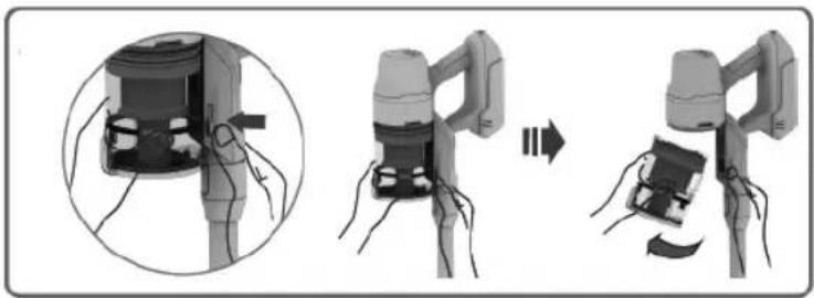 Concept VP6130 - REMOVING THE DUST CONTAINER - 1