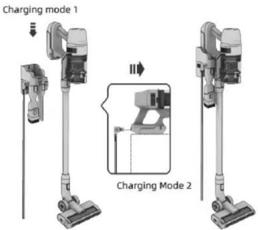 Concept VP6130 - CHARGER L'APPAREIL HORS LE SUPPORT MURAL - 1